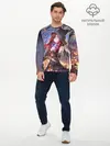 Мужской лонгслив базовый / Однокрылый демон Амира (P007_P004ooo1574039, P004ooo1574039)