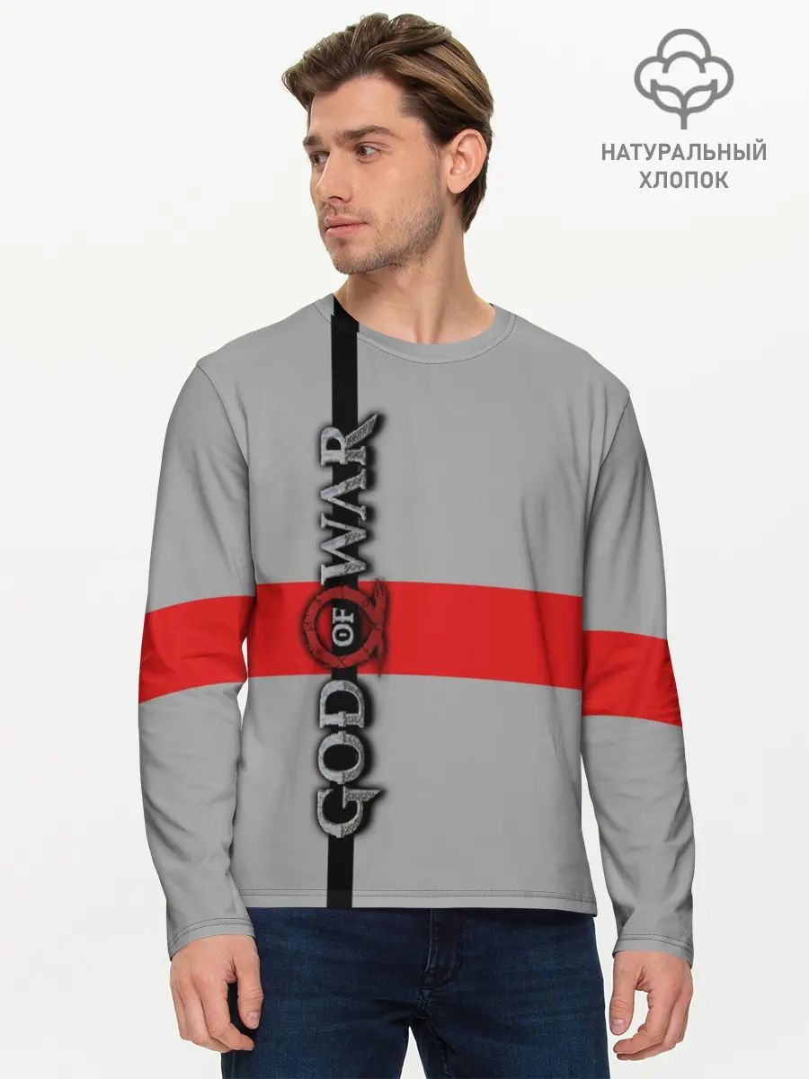 Мужской лонгслив базовый / God of War (P007_P004ooo1574631, P004ooo1574631)