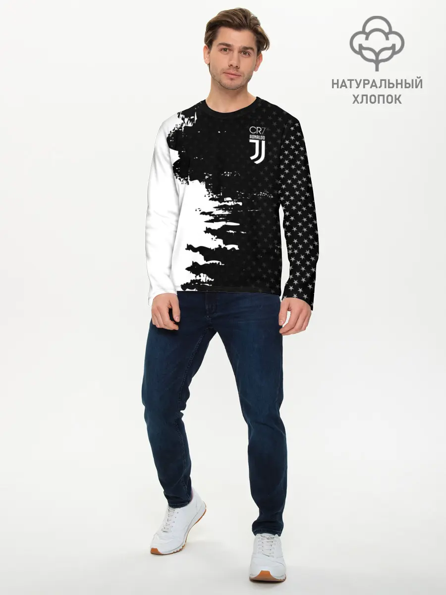 Мужской лонгслив базовый / Космонавт (P007_P004ooo1577391, P004ooo1577391)