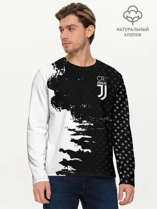 Мужской лонгслив базовый / Космонавт