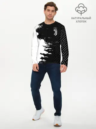 Мужской лонгслив базовый / Космонавт