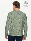Мужской лонгслив базовый / Oldschool pattern (P007_P004ooo1584475, P004ooo1584475)