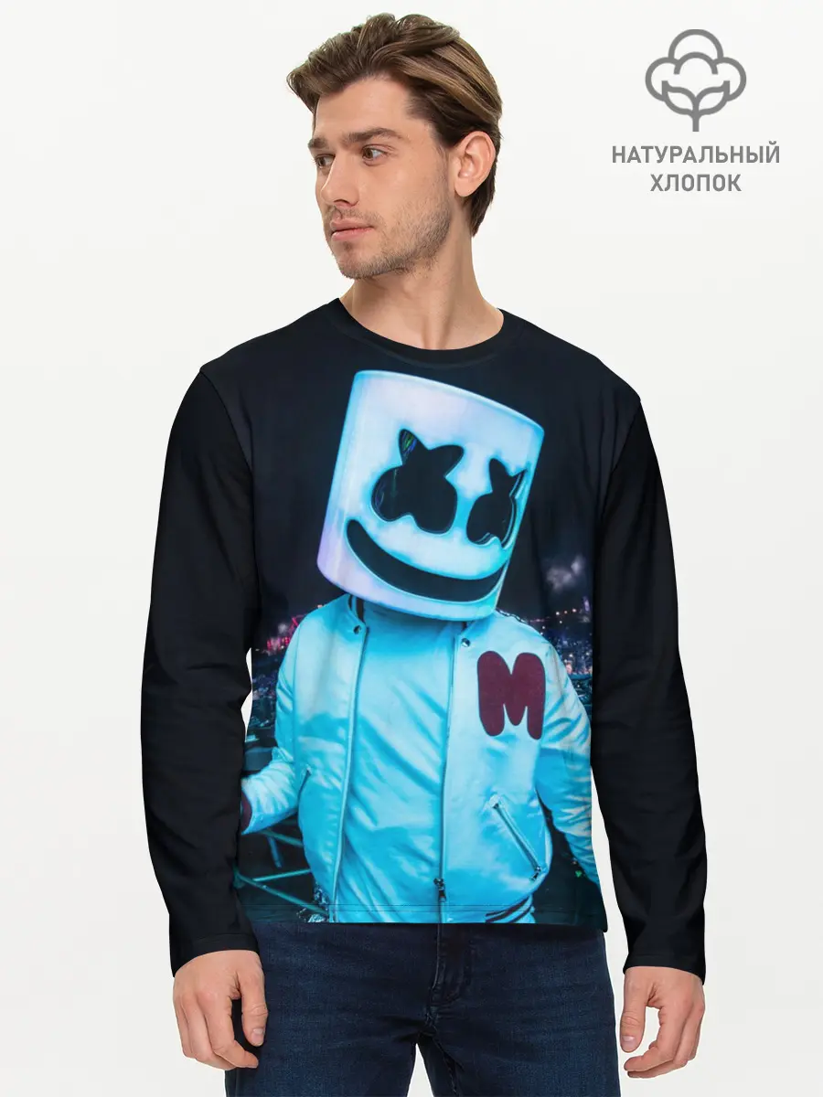 Мужской лонгслив базовый / MARSHMELLO (P007_P004ooo1582675, P004ooo1582675)