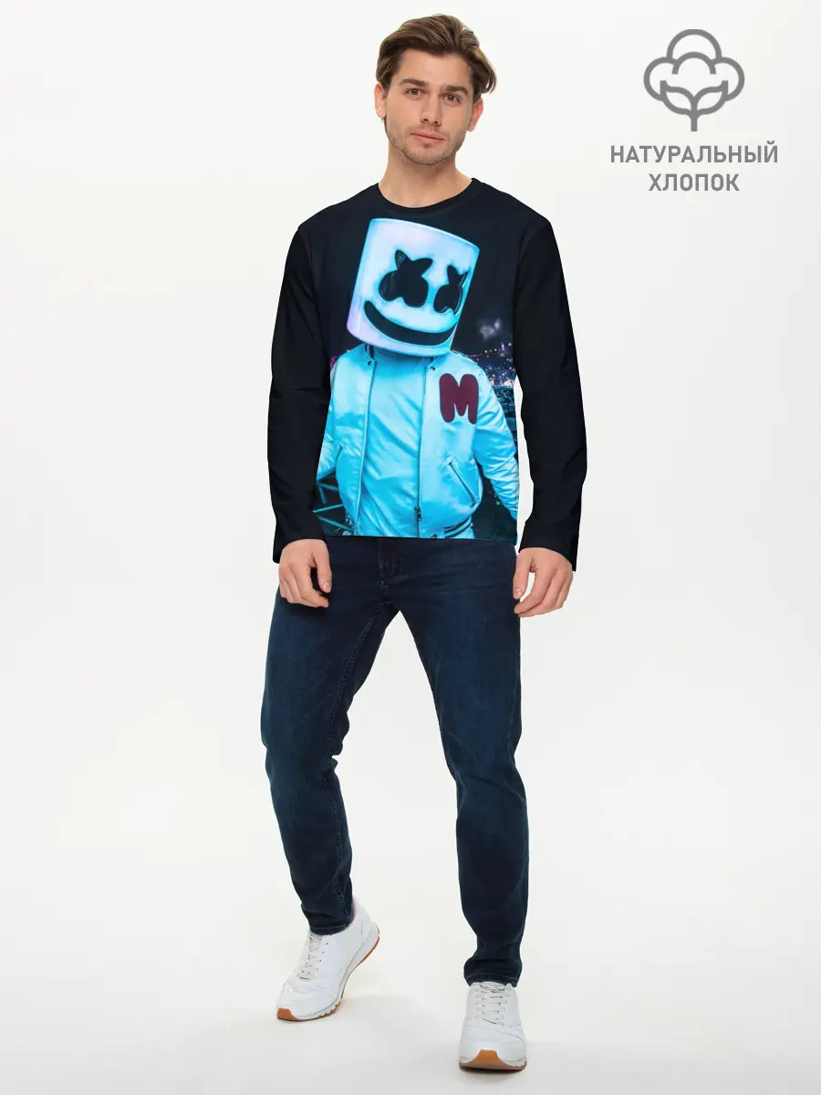 Мужской лонгслив базовый / MARSHMELLO (P007_P004ooo1582675, P004ooo1582675)