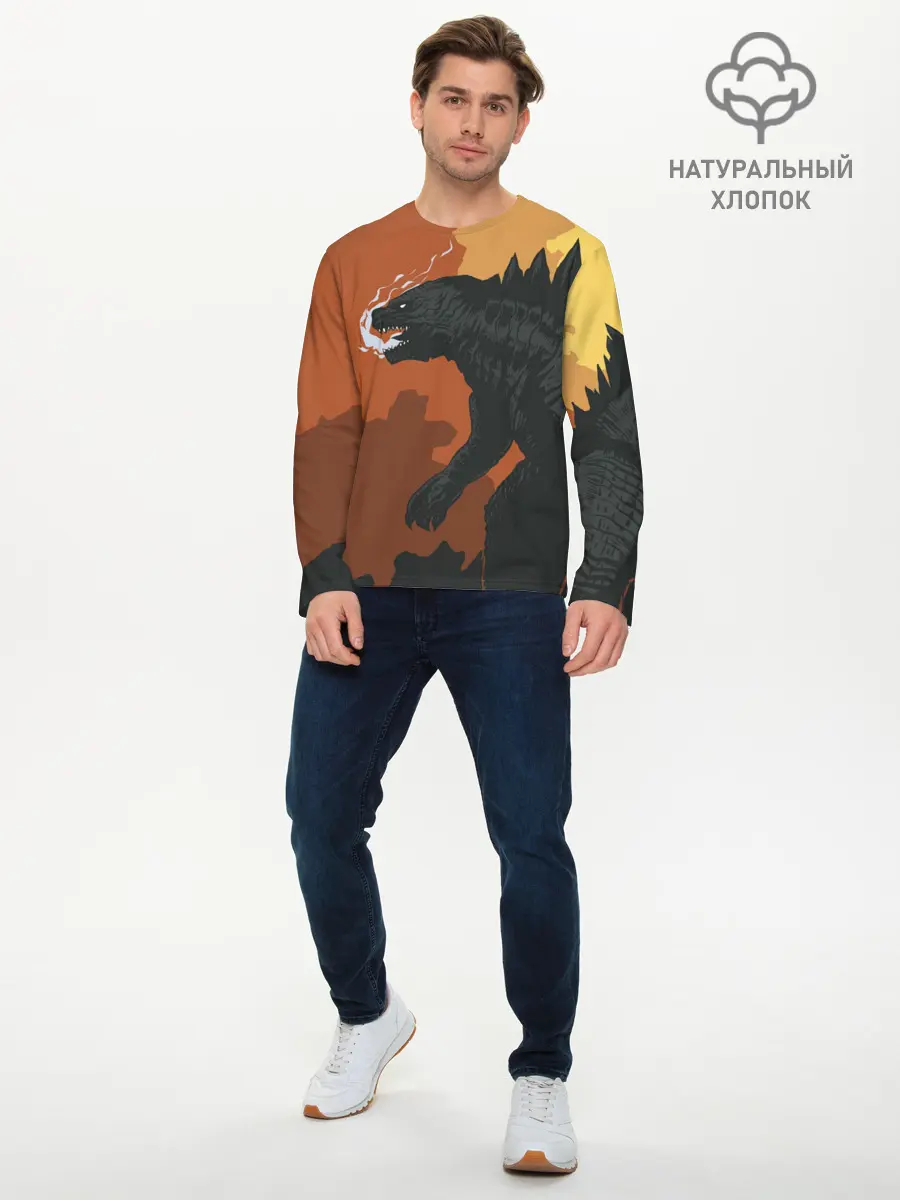 Мужской лонгслив базовый / GODZILLA | ГОДЗИЛЛА (P007_P004ooo1585647, P004ooo1585647)
