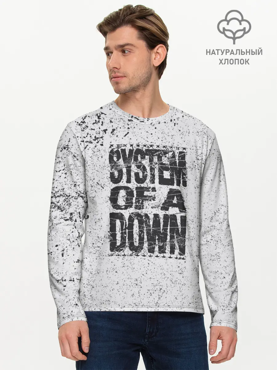 Мужской лонгслив базовый / System of a Down (P007_P004ooo1586201, P004ooo1586201)