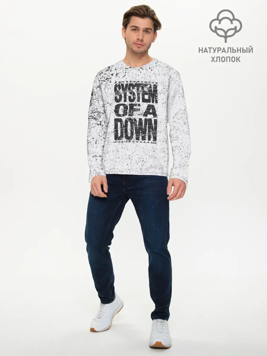 Мужской лонгслив базовый / System of a Down (P007_P004ooo1586201, P004ooo1586201)