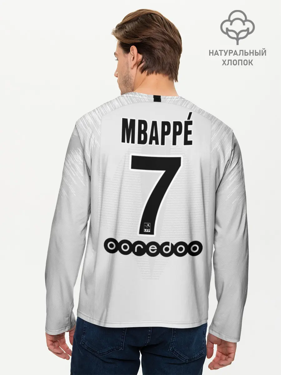 Мужской лонгслив базовый / Mbappe away 18-19 (P007_P004ooo1585037, P004ooo1585037)