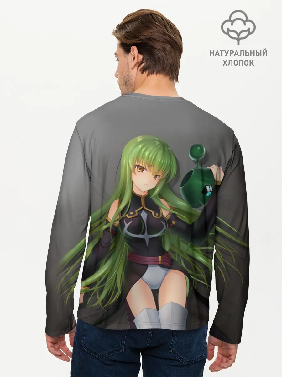 Мужской лонгслив базовый / Code Geass art gray (P007_P004ooo1585177, P004ooo1585177)