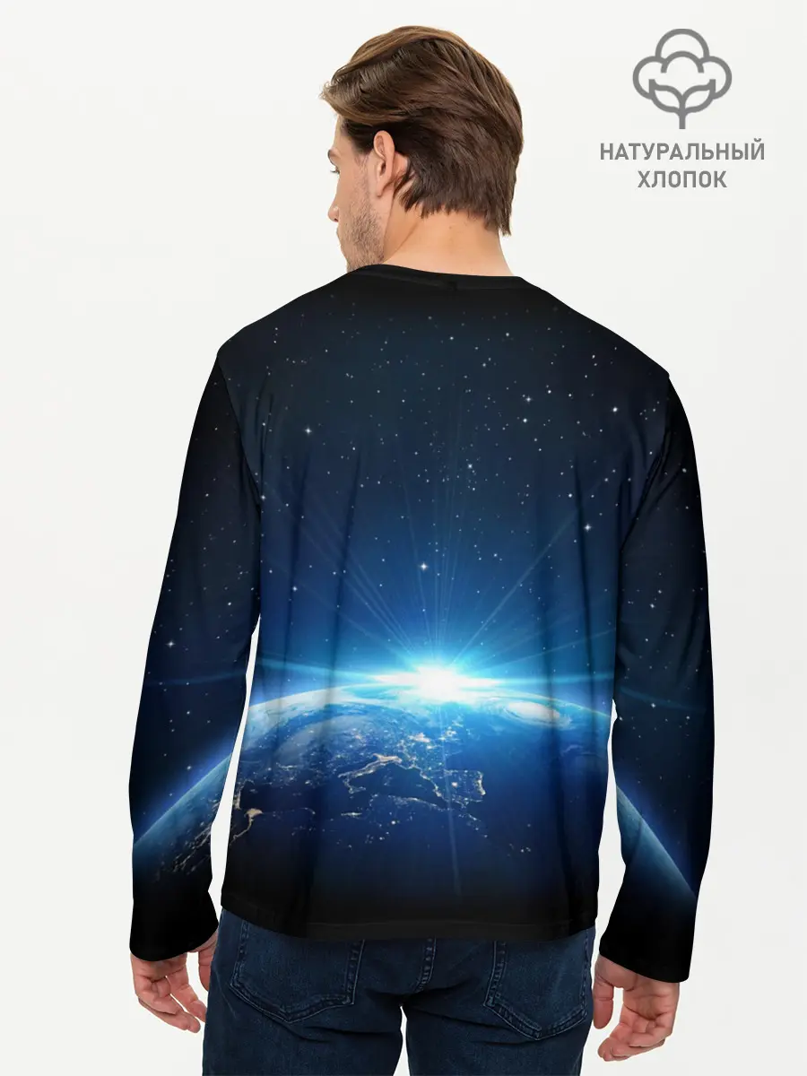 Мужской лонгслив базовый / NASA (P007_P004ooo1585315, P004ooo1585315)