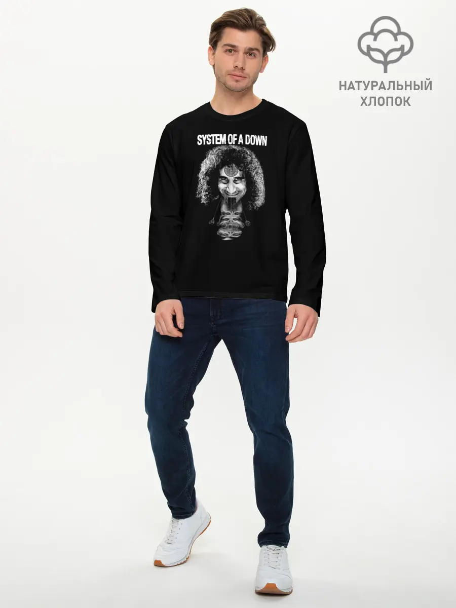Мужской лонгслив базовый / System of a Down (P007_P004ooo1587355, P004ooo1587355)