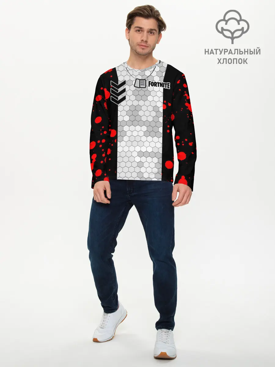 Мужской лонгслив базовый / Fortnite: Штурмовик (P007_P004ooo1588249, P004ooo1588249)