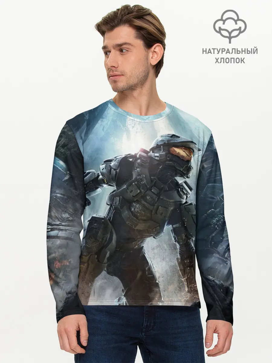 Мужской лонгслив базовый / Halo (P007_P004ooo1586305, P004ooo1586305)