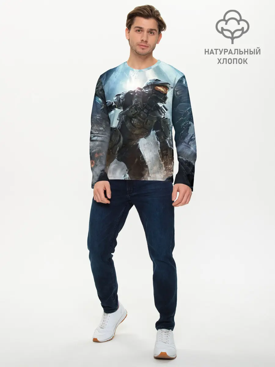 Мужской лонгслив базовый / Halo (P007_P004ooo1586305, P004ooo1586305)