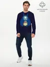 Мужской лонгслив базовый / Тоторо с открытым ртом (P007_P004ooo1590957, P004ooo1590957)