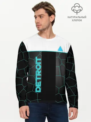 Мужской лонгслив базовый / DETROIT (P007_P004ooo1591819, P004ooo1591819)