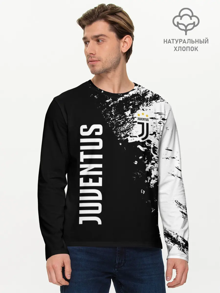 Мужской лонгслив базовый / JUVENTUS BIANCONERI (P007_P004ooo1592805, P004ooo1592805)