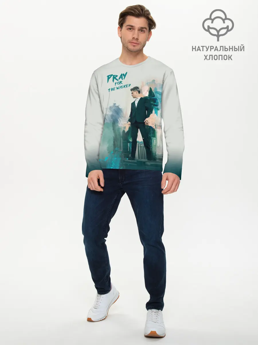Мужской лонгслив базовый / Brendon Urie (P007_P004ooo1589813, P004ooo1589813)