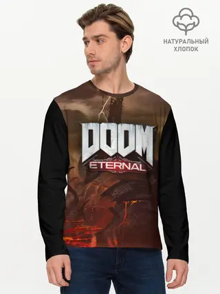 Мужской лонгслив базовый / DOOM Eternal (P007_P004ooo1589761, P004ooo1589761)