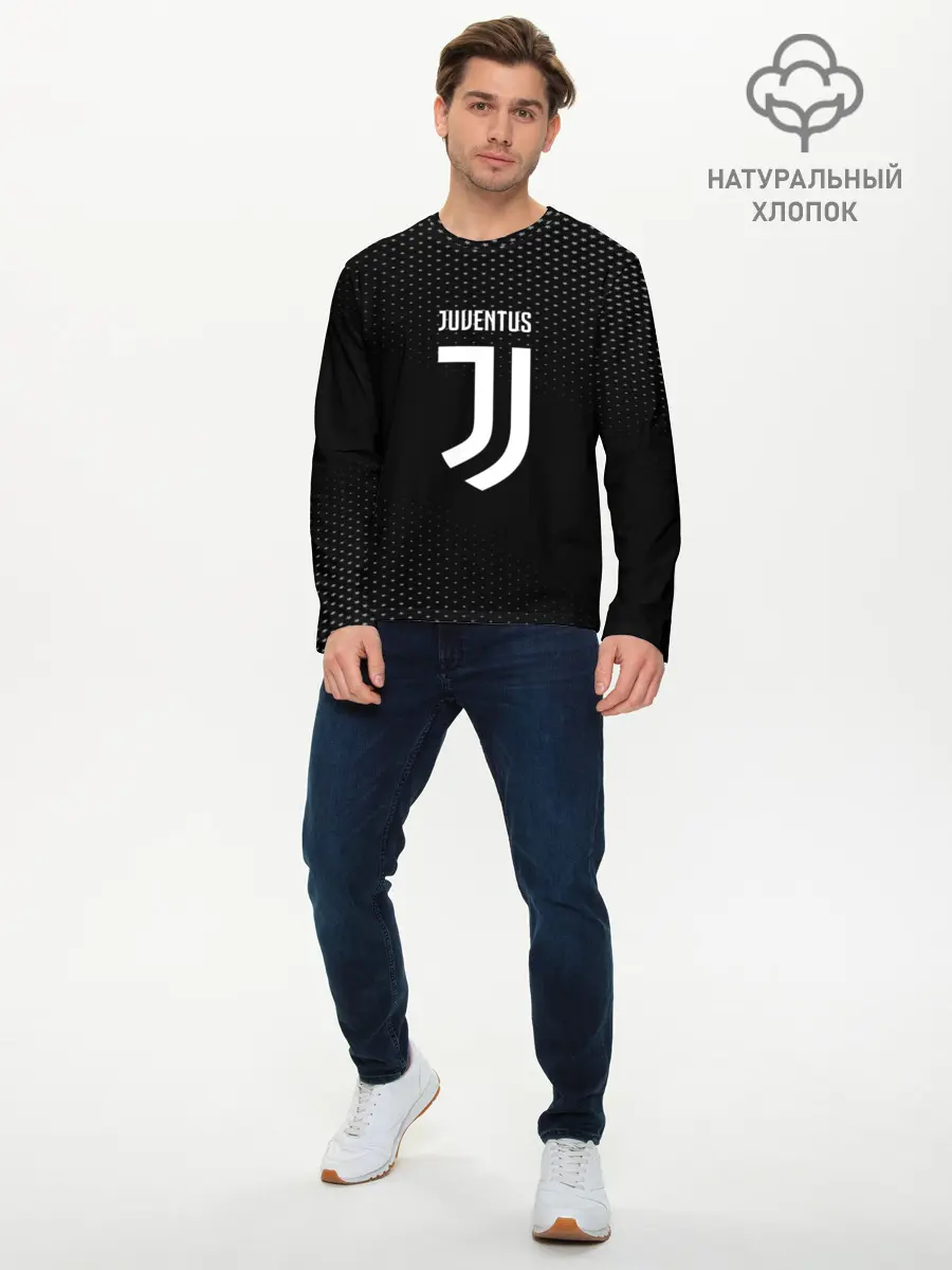 Мужской лонгслив базовый / Juventus (P007_P004ooo1594473, P004ooo1594473)
