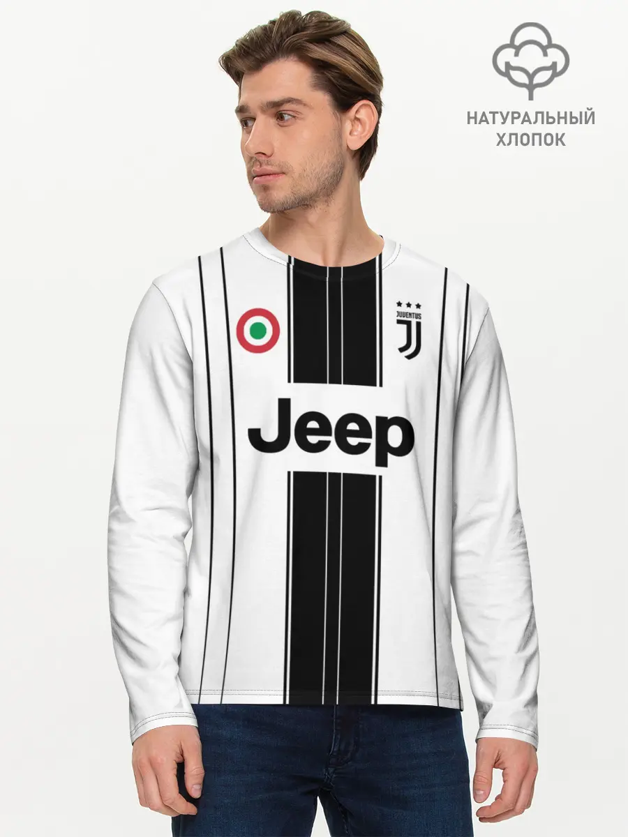 Мужской лонгслив базовый / JUVENTUS. (P007_P004ooo1595643, P004ooo1595643)