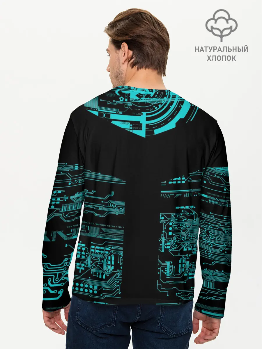 Мужской лонгслив базовый / Detroit become human (P007_P004ooo1604373, P004ooo1604373)