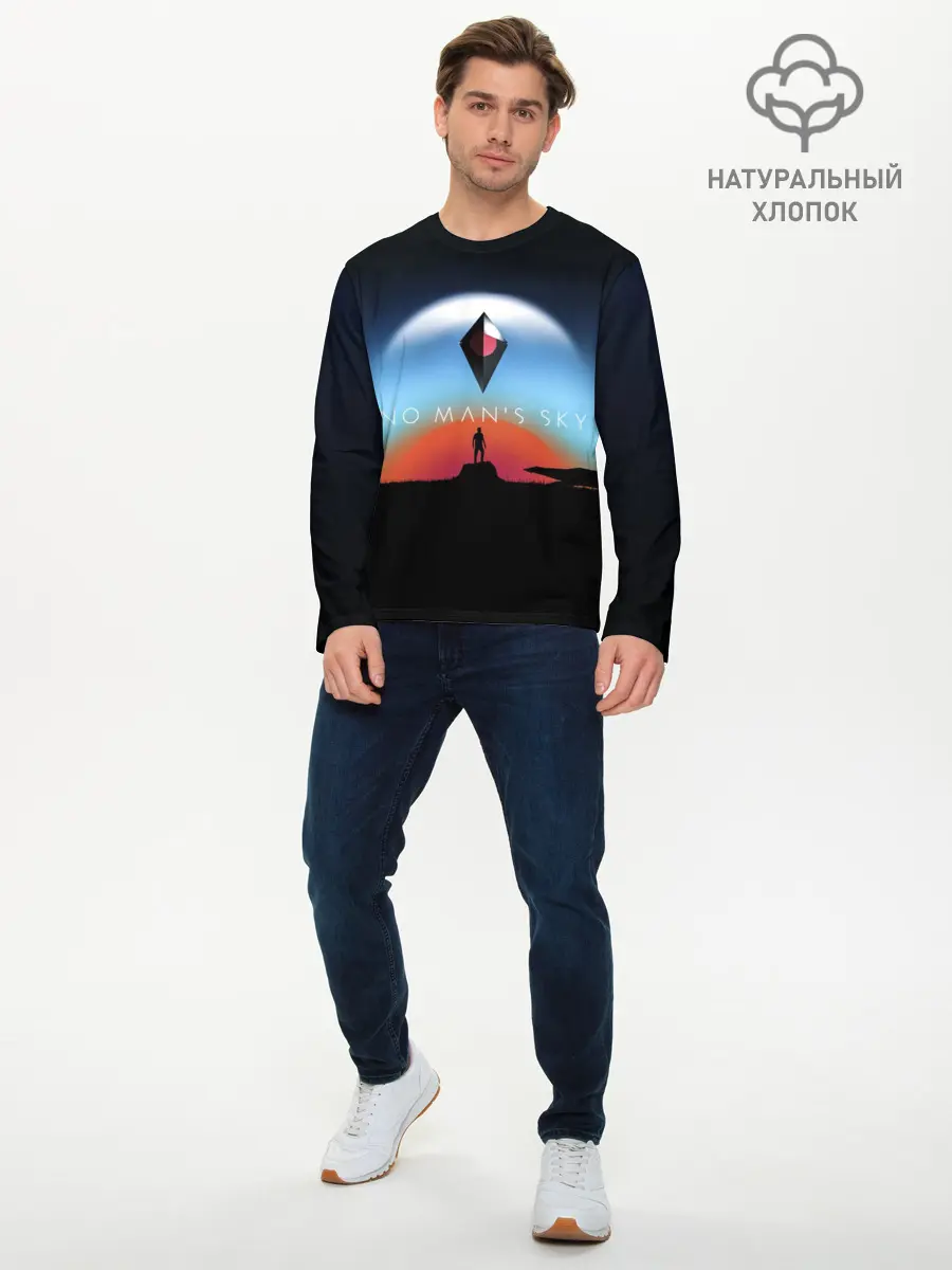 Мужской лонгслив базовый / No Man’s Sky. Next (P007_P004ooo1604551, P004ooo1604551)