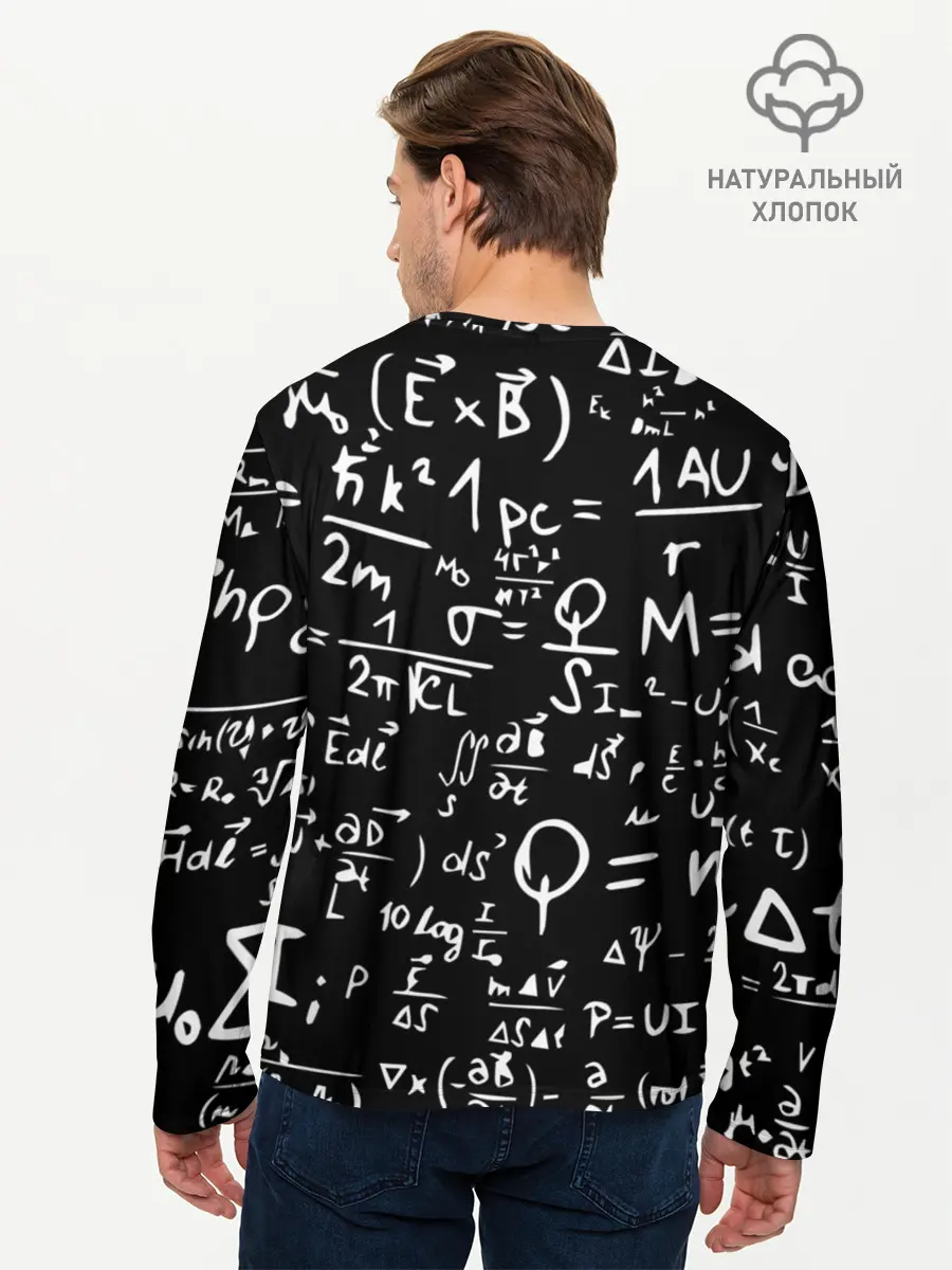 Мужской лонгслив базовый / ФОРМУЛЫ ФИЗИКА (P007_P004ooo1604699, P004ooo1604699)