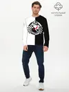 Мужской лонгслив базовый / MONOKUMA SCHOOL с фоном (P007_P004ooo1604825, P004ooo1604825)