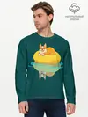 Мужской лонгслив базовый / Корги (P007_P004ooo1598869, P004ooo1598869)