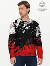 Мужской лонгслив базовый / БРЫЗГИ КРАСОК (P007_P004ooo1600855, P004ooo1600855)