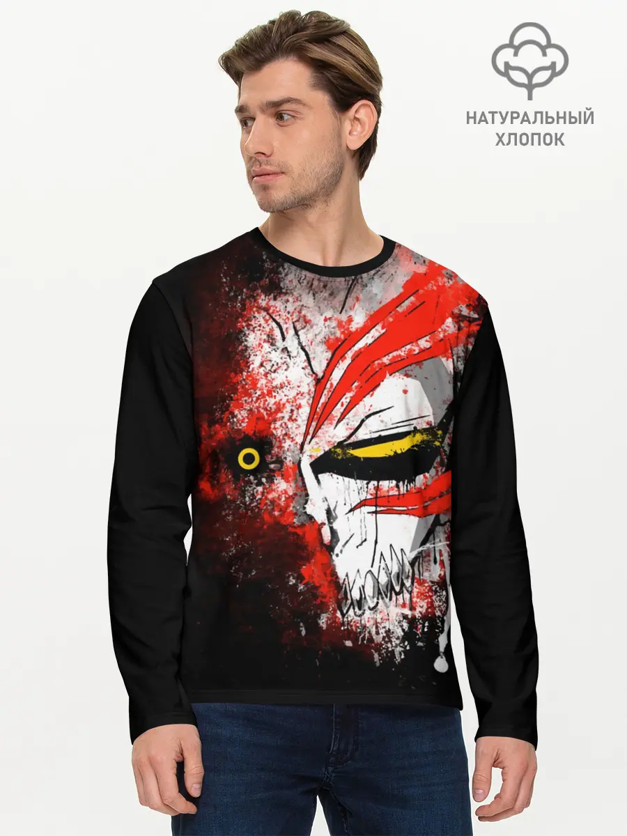 Мужской лонгслив базовый / BLEACH face (P007_P004ooo1606661, P004ooo1606661)