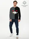 Мужской лонгслив базовый / KUROKUMA x MONOKUMA (P007_P004ooo1606831, P004ooo1606831)