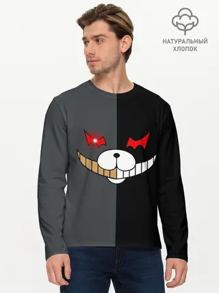 Мужской лонгслив базовый / KUROKUMA x MONOKUMA (P007_P004ooo1606831, P004ooo1606831)