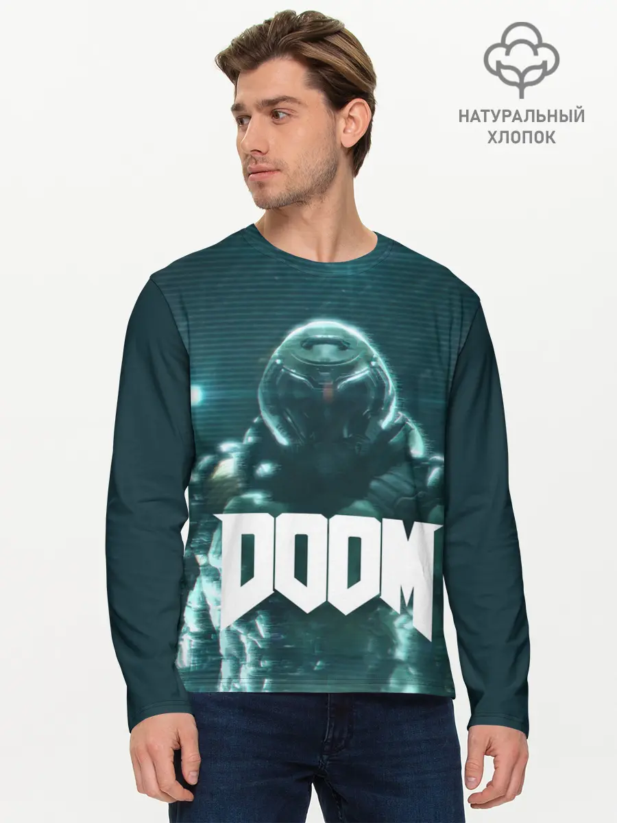 Мужской лонгслив базовый / DOOM (P007_P004ooo1607481, P004ooo1607481)