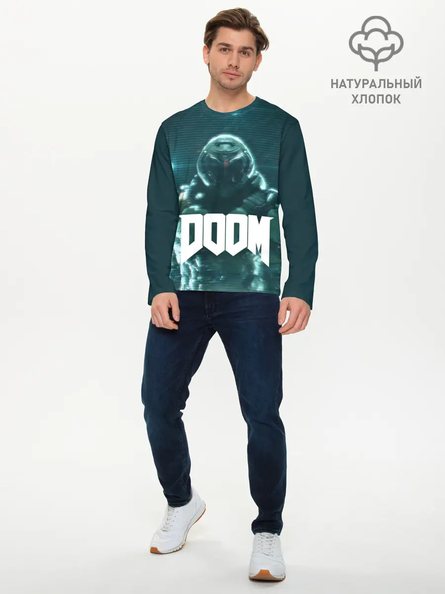 Мужской лонгслив базовый / DOOM (P007_P004ooo1607481, P004ooo1607481)