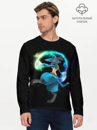 Мужской лонгслив базовый / Pokemon art