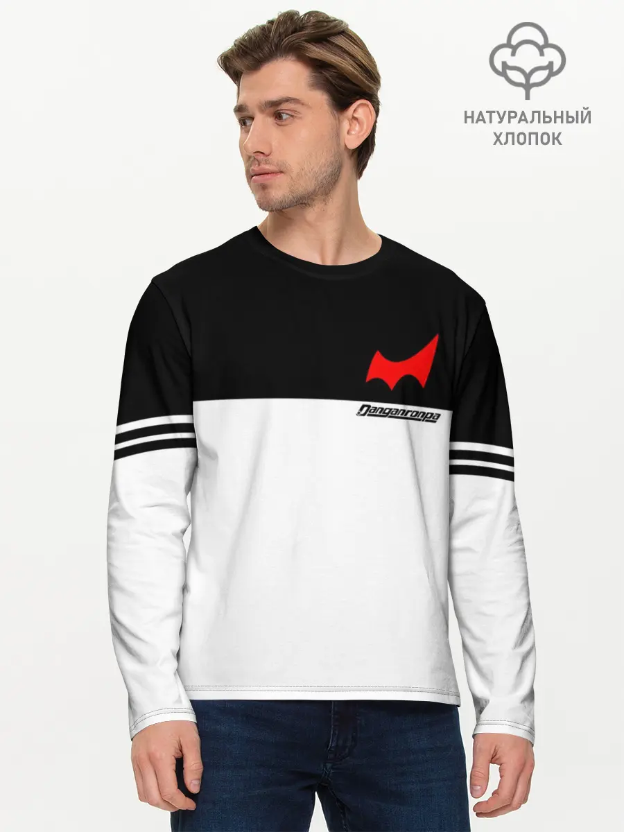 Мужской лонгслив базовый / MONOKUMA SCHOOL ФОРМА (P007_P004ooo1607709, P004ooo1607709)