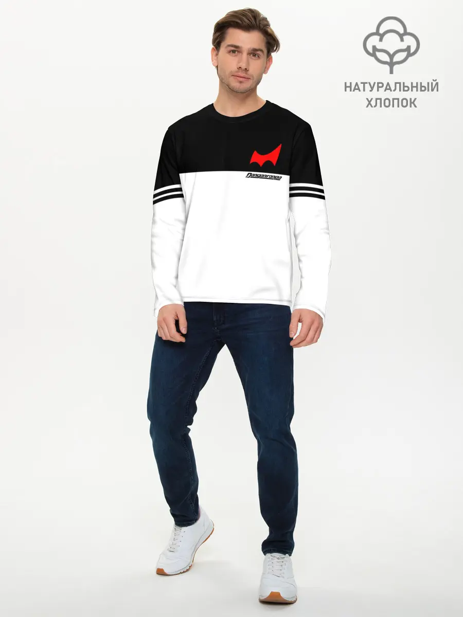 Мужской лонгслив базовый / MONOKUMA SCHOOL ФОРМА (P007_P004ooo1607709, P004ooo1607709)
