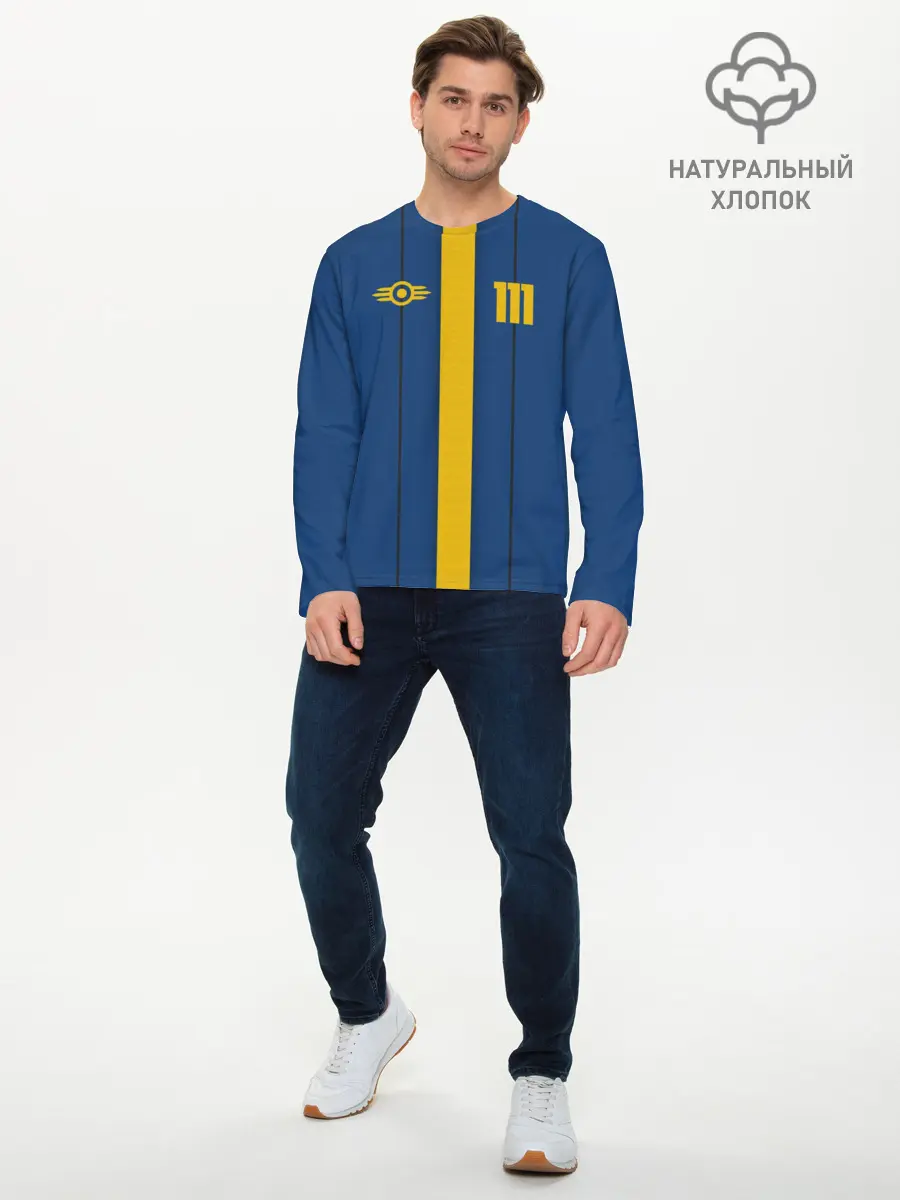 Мужской лонгслив базовый / FALLOUT VAULT 111 (P007_P004ooo1607743, P004ooo1607743)