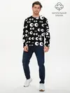 Мужской лонгслив базовый / Глаза (P007_P004ooo1607745, P004ooo1607745)