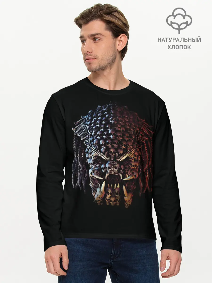 Мужской лонгслив базовый / PREDATOR (P007_P004ooo1607157, P004ooo1607157)
