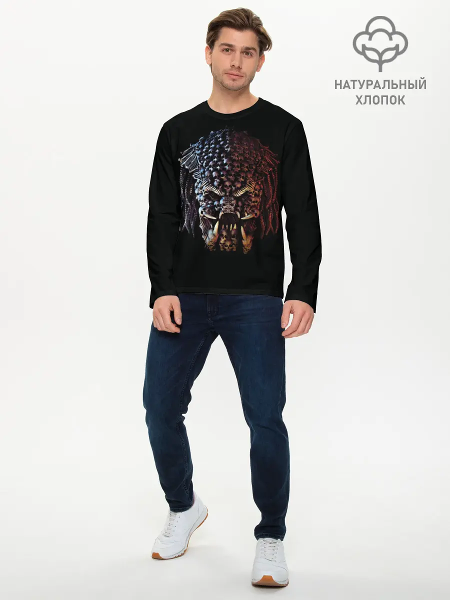 Мужской лонгслив базовый / PREDATOR (P007_P004ooo1607157, P004ooo1607157)