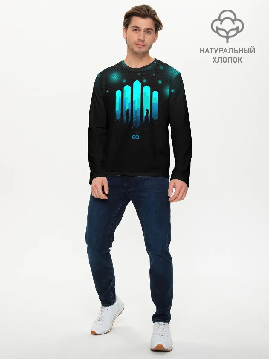Мужской лонгслив базовый / The 100 (P007_P004ooo1610291, P004ooo1610291)