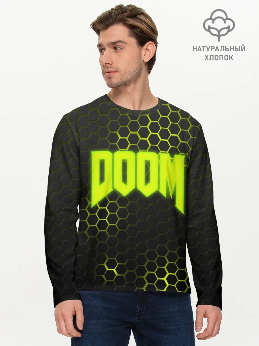 Мужской лонгслив базовый / DOOM (P007_P004ooo1610475, P004ooo1610475)