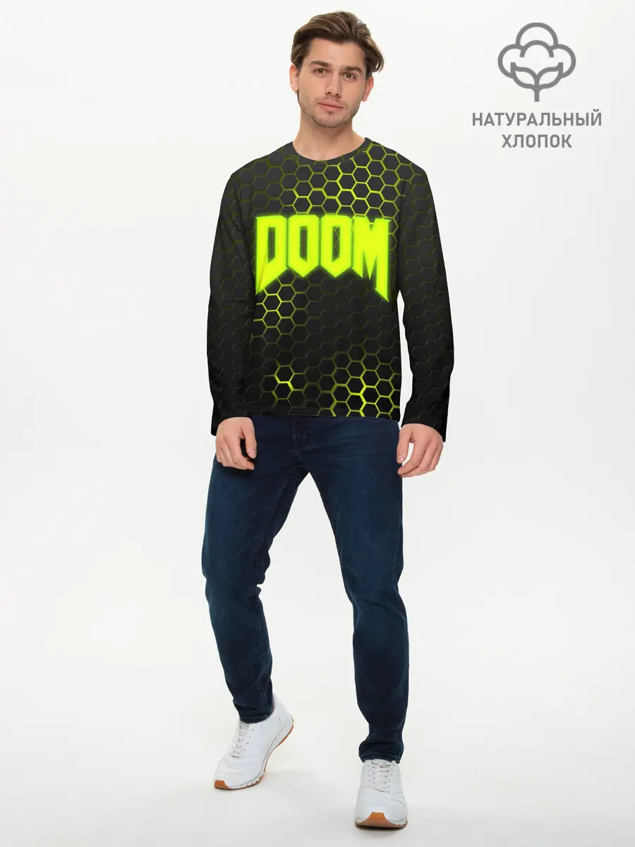 Мужской лонгслив базовый / DOOM (P007_P004ooo1610475, P004ooo1610475)