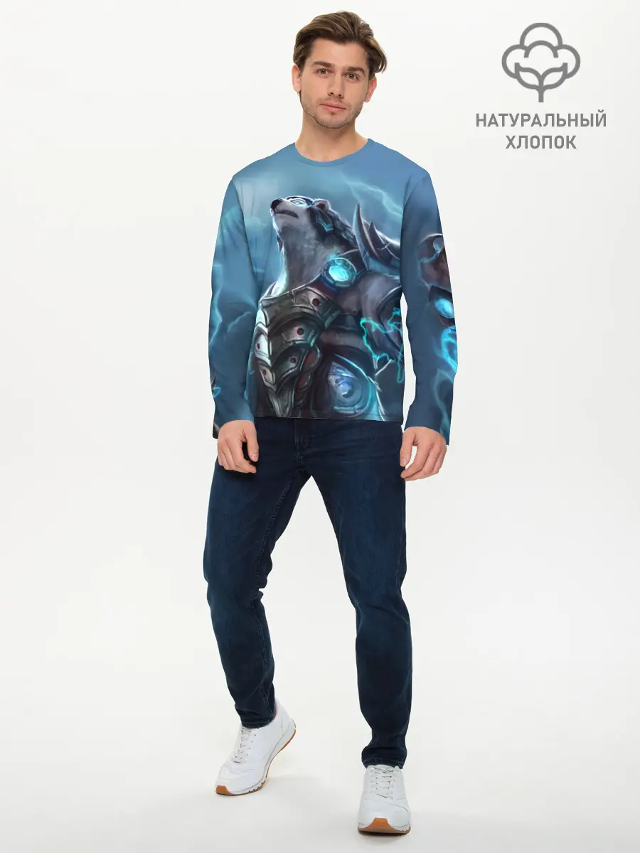 Мужской лонгслив базовый / Северный король (P007_P004ooo1610533, P004ooo1610533)