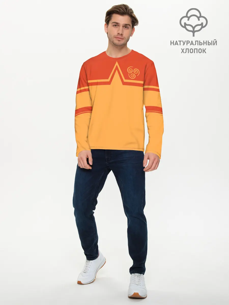 Мужской лонгслив базовый / AVATAR - AANG (P007_P004ooo1609091, P004ooo1609091)