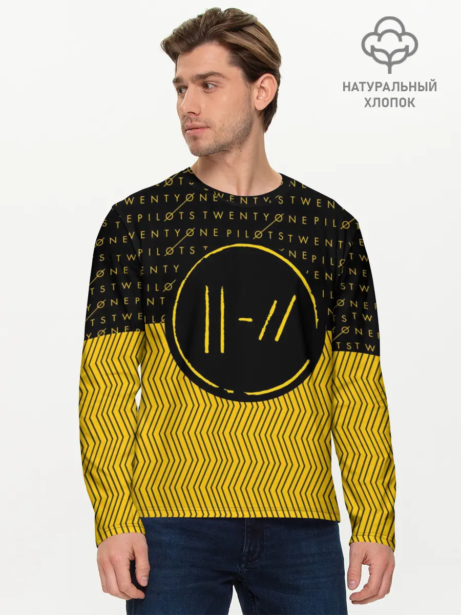 Мужской лонгслив базовый / TWENTY ONE PILOTS TOP (P007_P004ooo1611621, P004ooo1611621)