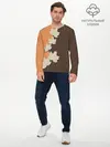 Мужской лонгслив базовый / ОСЕННИЕ ЛИСТЬЯ (P007_P004ooo1611701, P004ooo1611701)